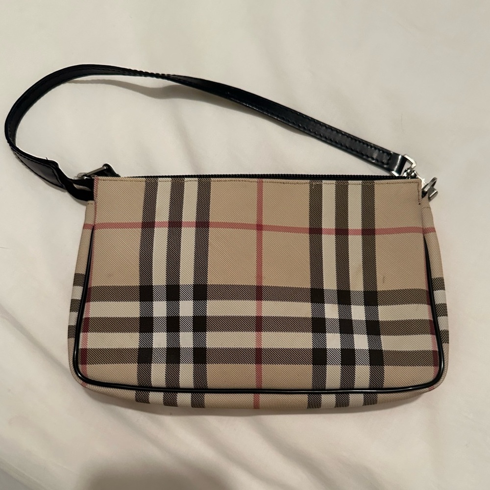 Burberry vintage classic check clutch purse.